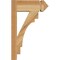 Ekena Millwork Merced Arts & Crafts Rough Sawn Outlooker, Western Red Cedar, 6"W x 14"D x 22"H OUT06X14X22MRC03RWR - alternate 3